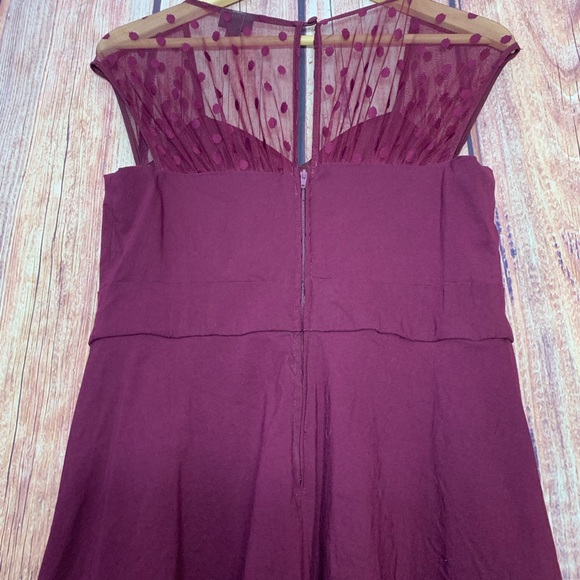 Torrid Dress w/Lace Polka Dot Shoulder Back 10 - Picture 6 of 8